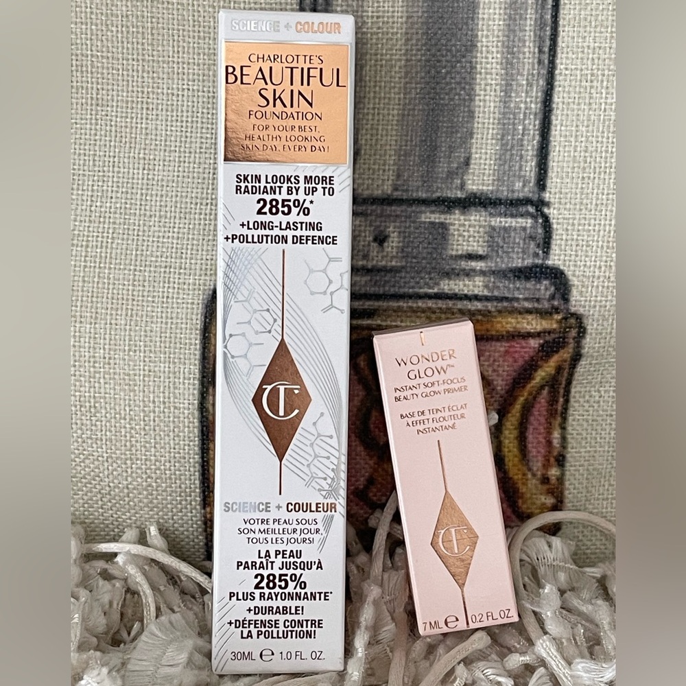 CHARLOTTE TILBURY BEAUTIFUL SKIN FOUNDATION✨6N w/sample of Wonder Glow) NIB✨
